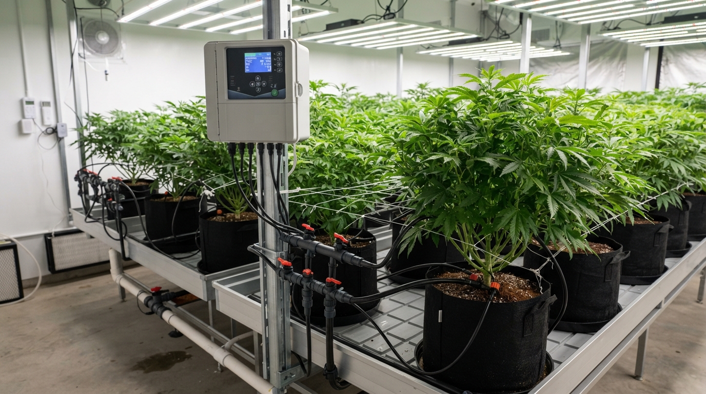 Automatic Irrigation Controllers: Streamlining Watering in Cannabis Gardens