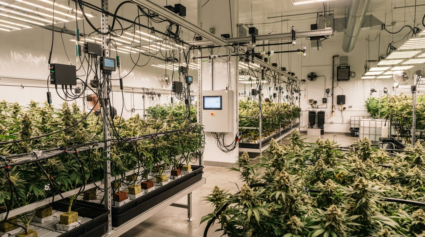 Automation and Technology in Cannabis Grow Room Systems
