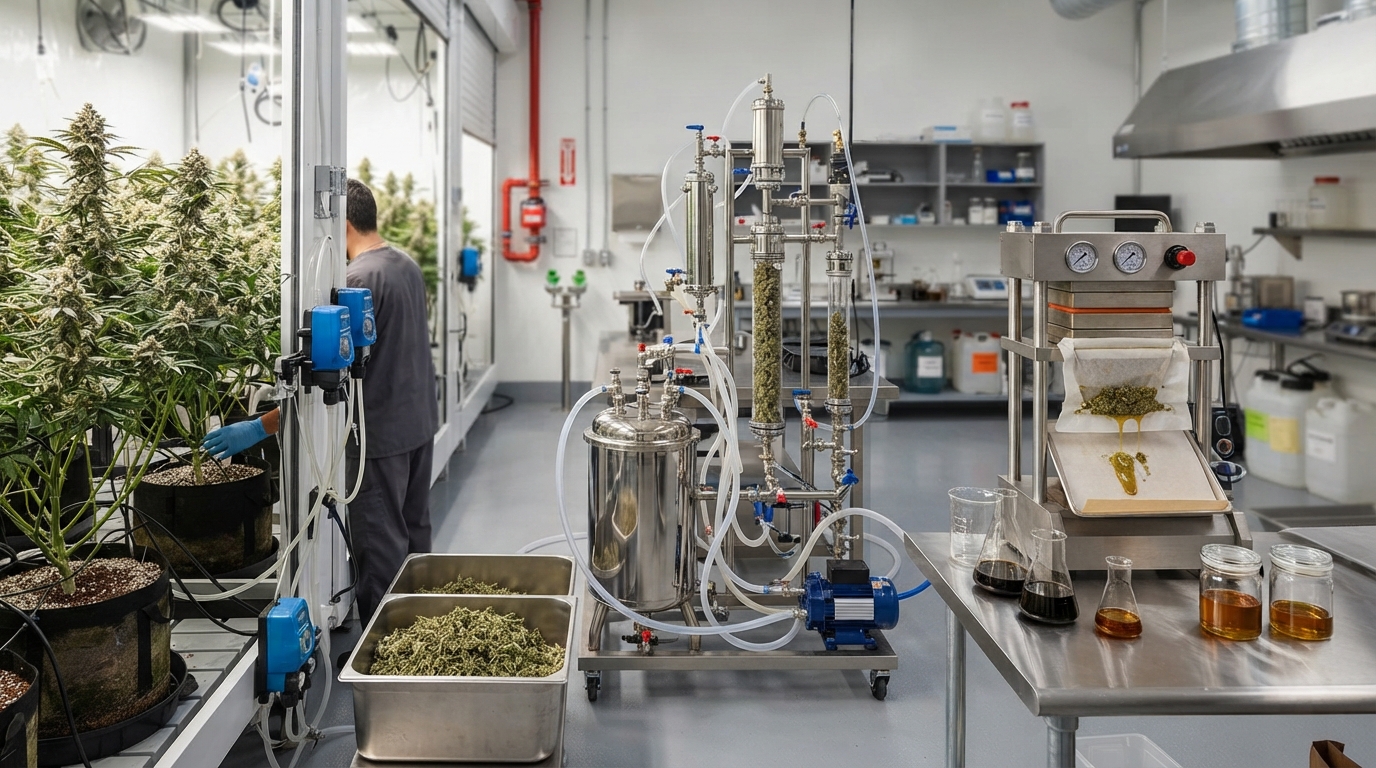 Cannabis Extraction Techniques: From Solvents to Rosin Press