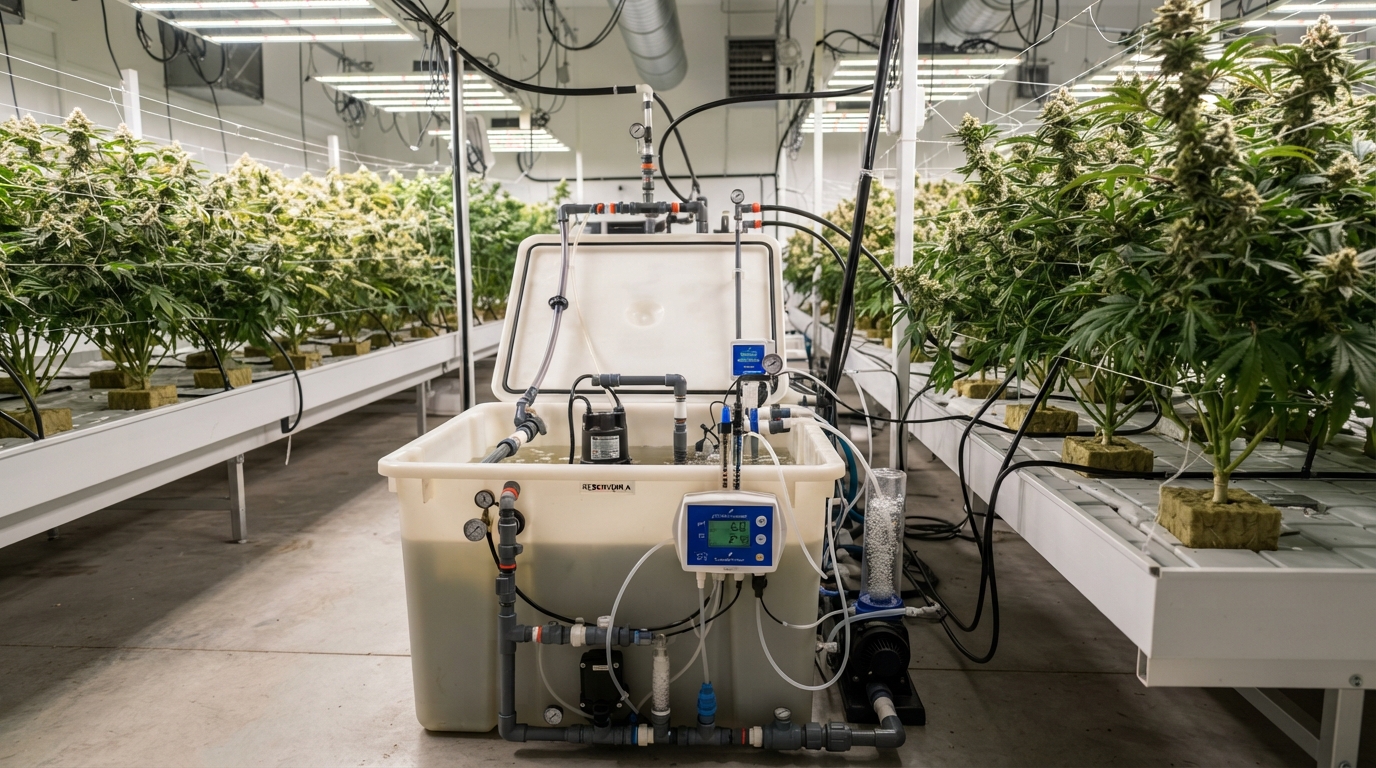 Cannabis Grow Room Reservoir: Providing Optimal Water and Nutrient Management
