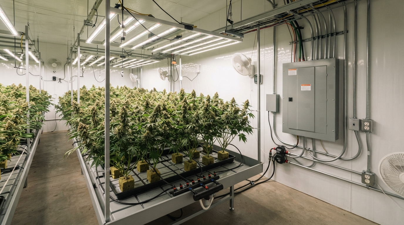 Cannabis Grow Room Safety: Electrical and Fire Prevention