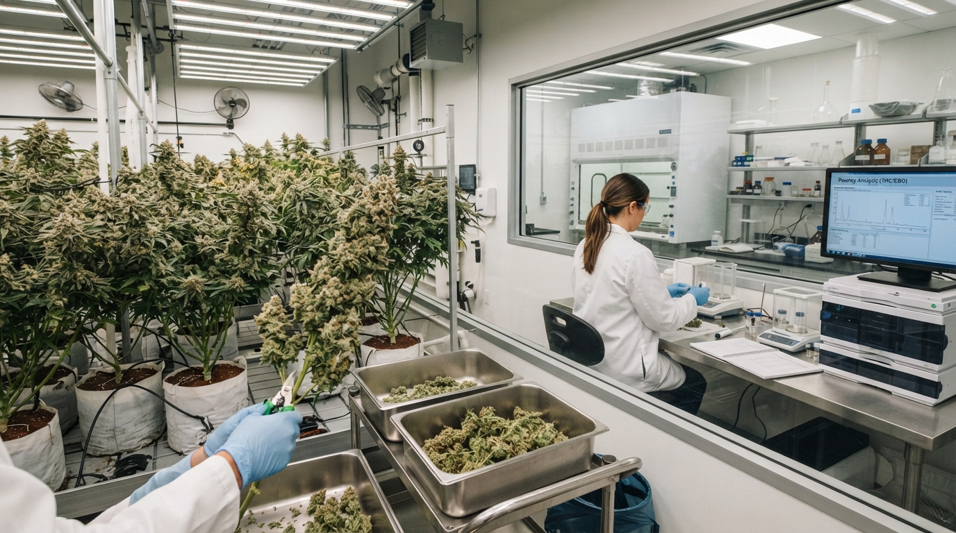 Cannabis Harvest and Post-Harvest Testing: Evaluating Potency and Safety