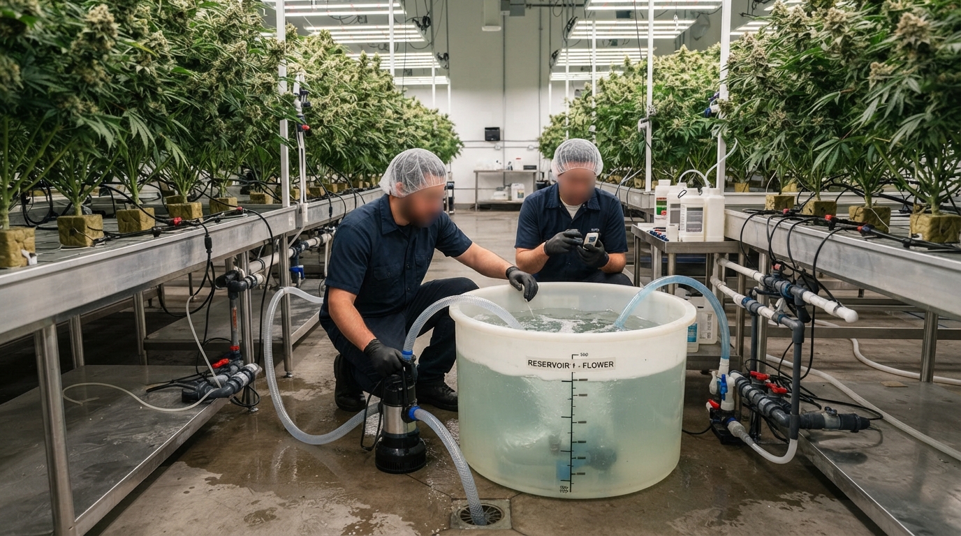 Cannabis Reservoir Water Exchange Methods: Best Practices