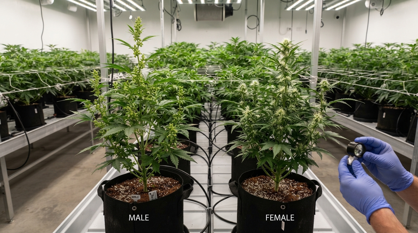 Cannabis Sexing: Identifying Male and Female Plants