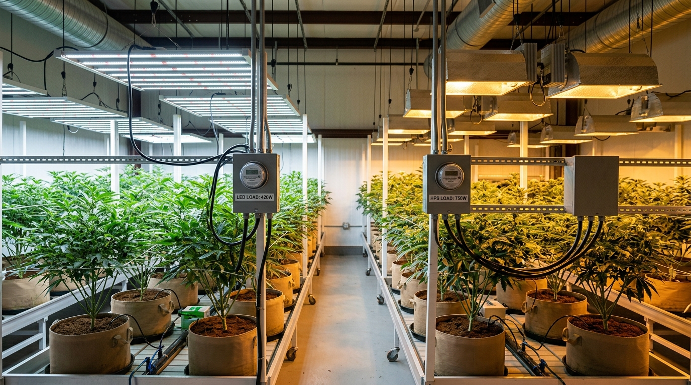 Comparing Energy Consumption Between LED Lights and Traditional Grow Lights