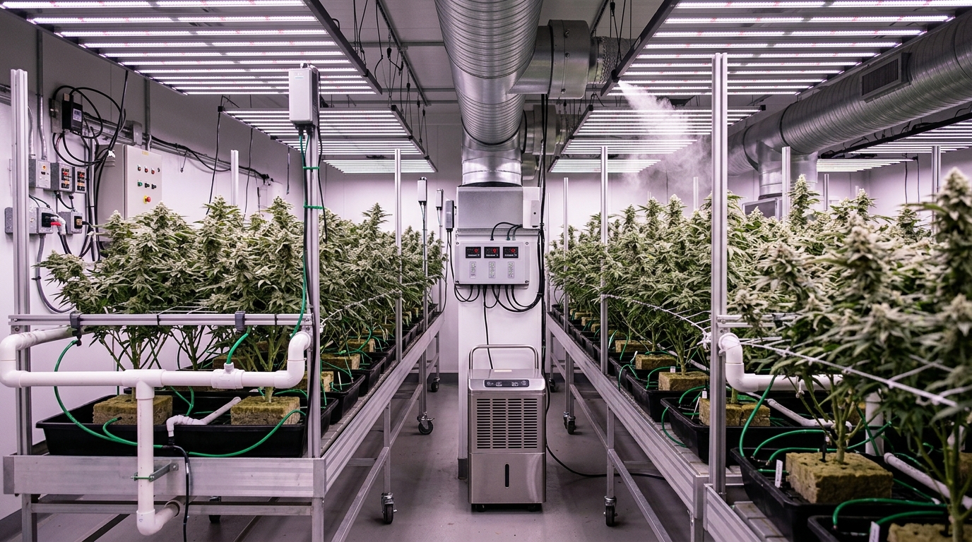 Controlling Temperature and Humidity in Your Cannabis Grow Room