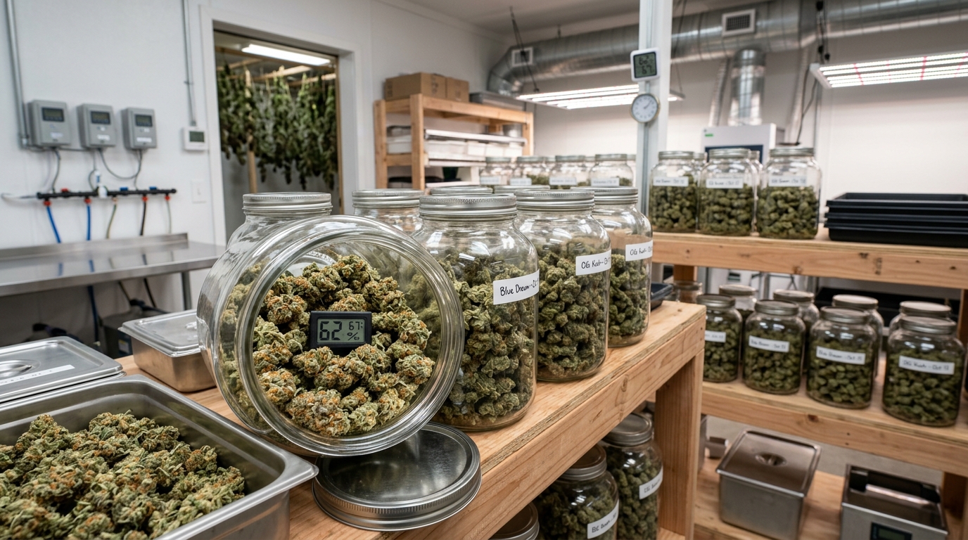 Curing Cannabis Buds: The Importance of Post-Drying Processes