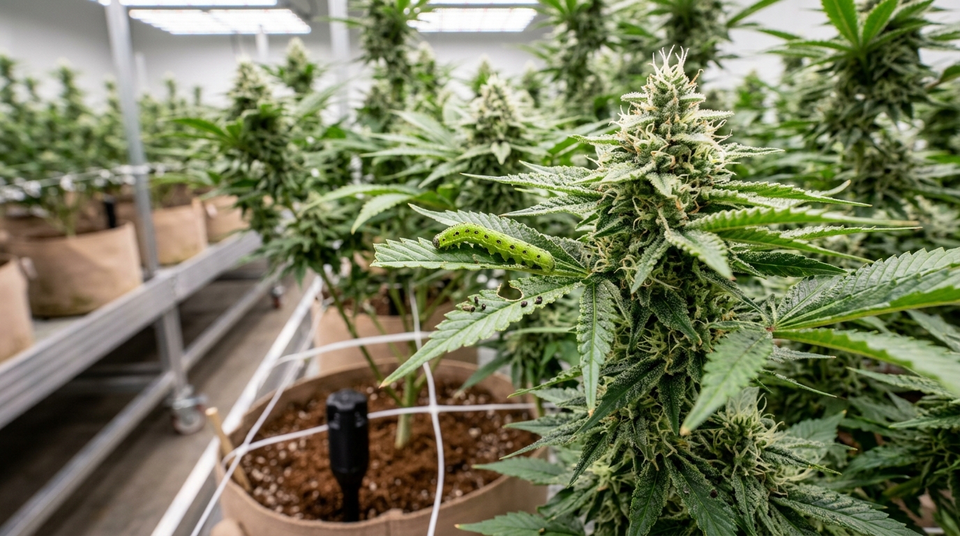 Dealing with Caterpillars and Worms in Cannabis Gardens