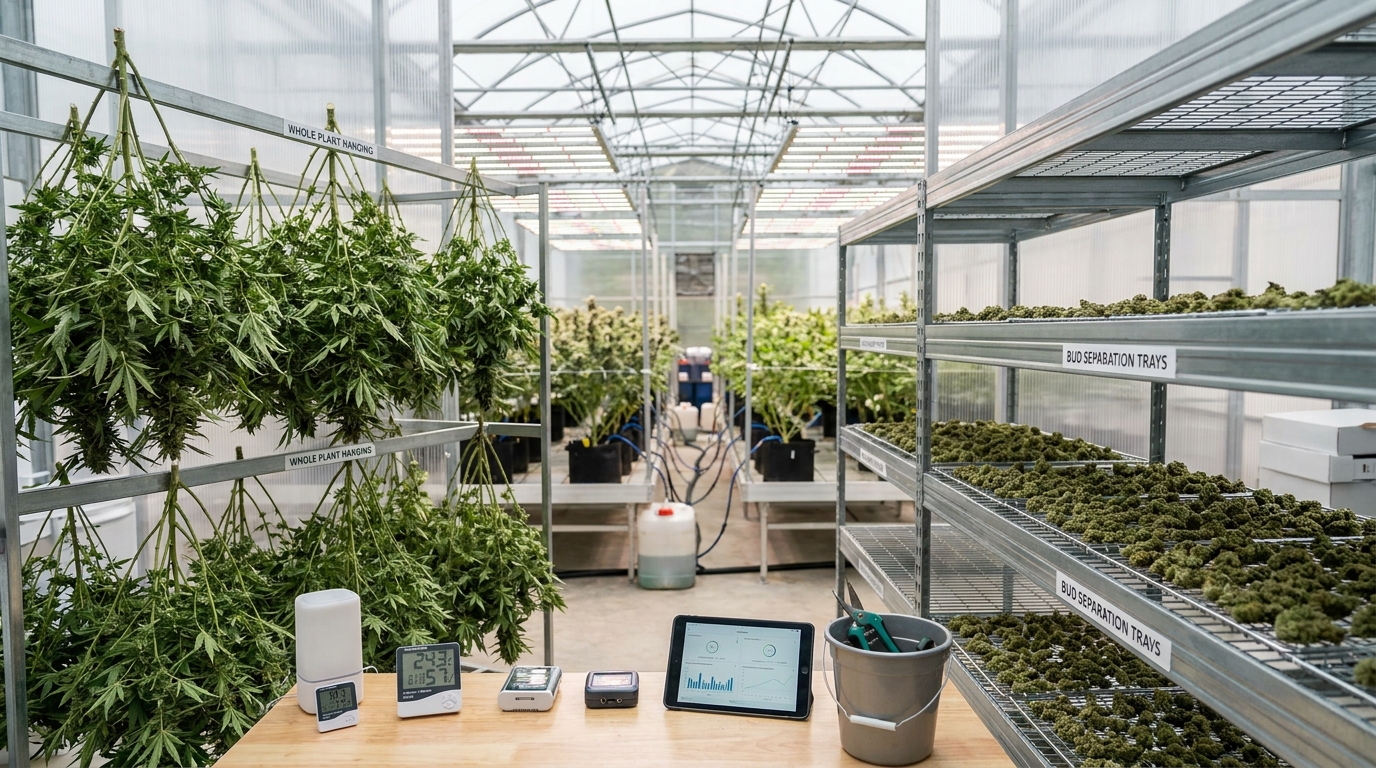 Drying Cannabis on the Stem vs. Bud Separation: Pros and Cons