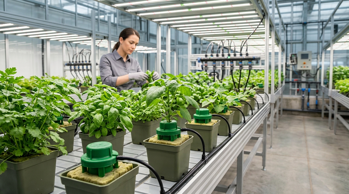 Efficient Garden Irrigation Solutions with 4-Inch Wool FloraCap Setup