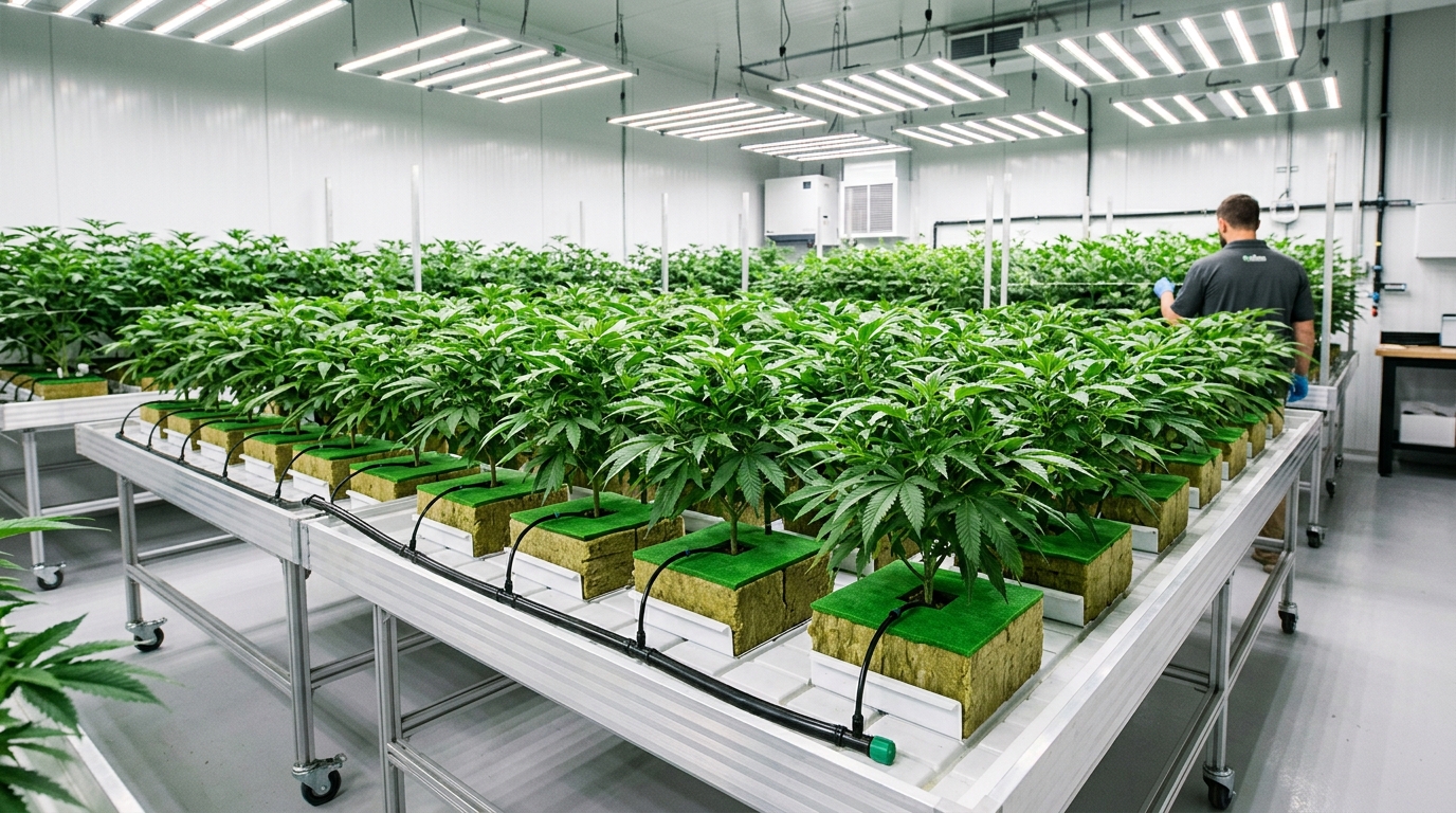 Elevate Your Grow Setup with the 12x8 Wool and 4x4 FloraCap Irrigation System