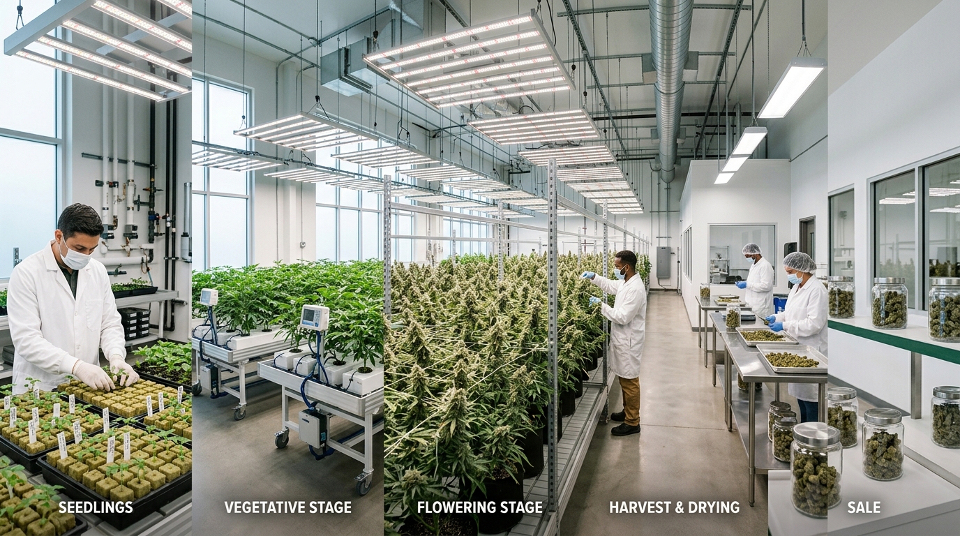 Understanding the Cannabis Production Process: From Seed to Sale